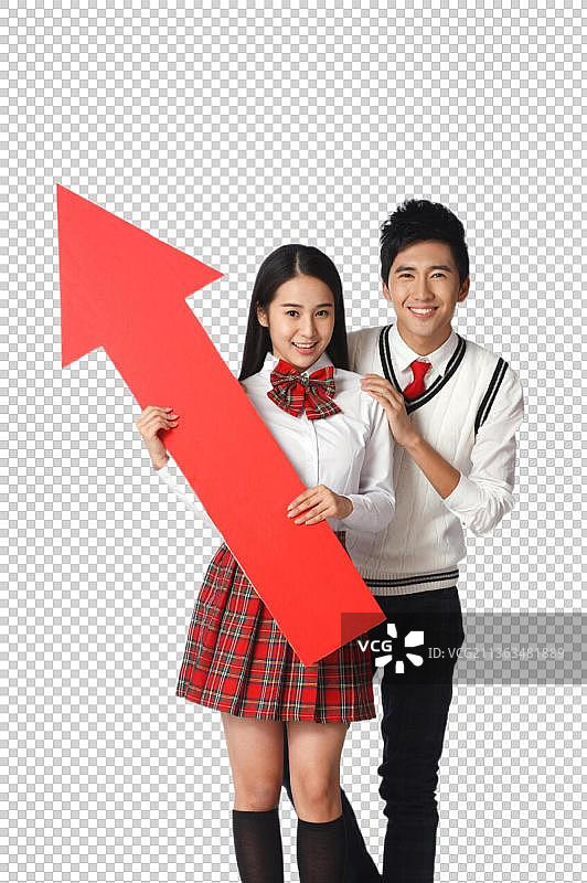 青春活力的青年学生图片素材