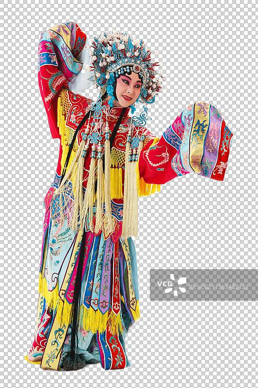 女京剧表演者图片素材