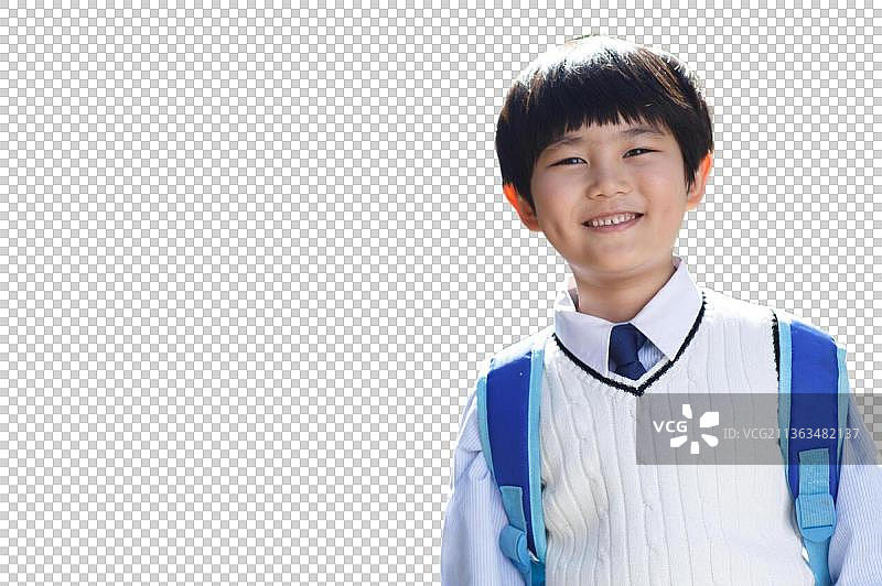 背着书包的小学生图片素材