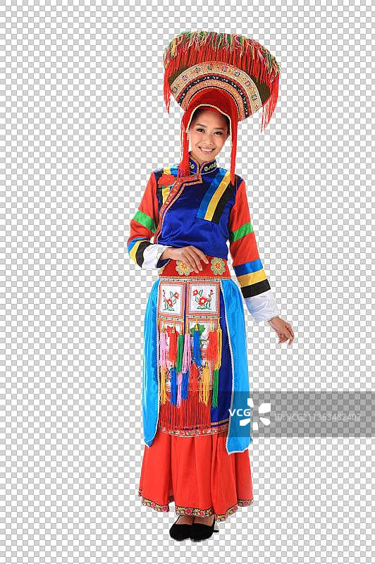 中国少数民族土族女人图片素材