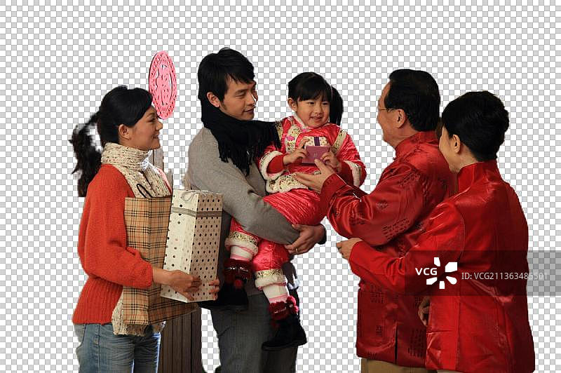 东方家庭过年图片素材