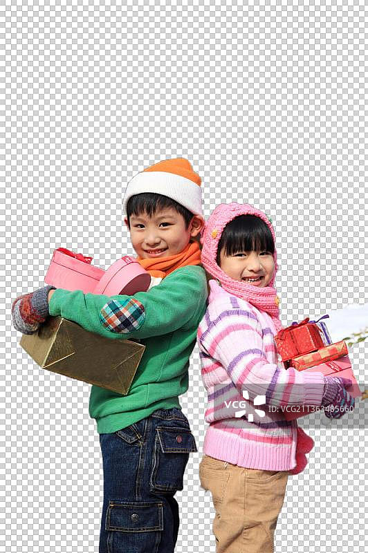 东方儿童过年图片素材