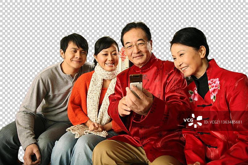 东方家庭过年图片素材