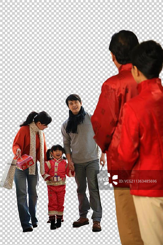 东方家庭过年图片素材