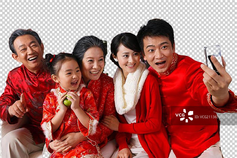 东方家庭过年图片素材