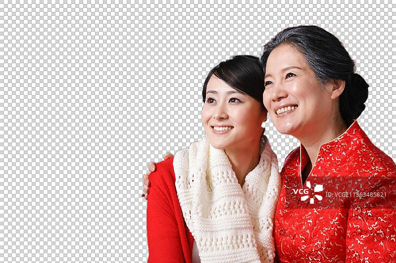 东方家庭过年图片素材