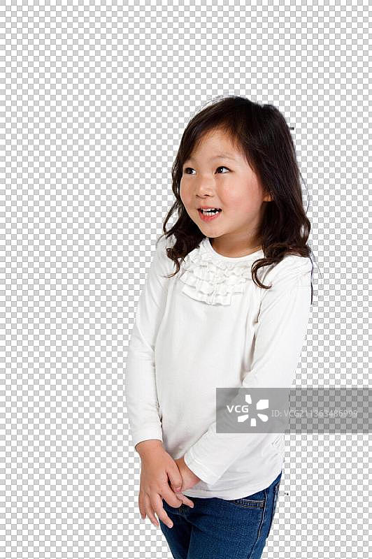 东方儿童量身高图片素材