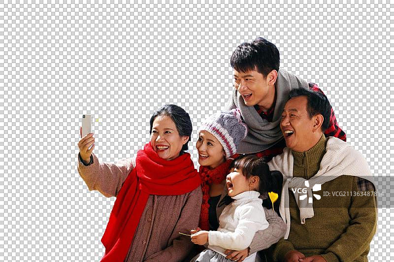 东方家庭户外郊游图片素材