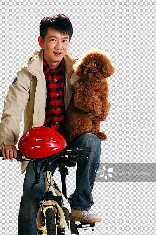 东方男人户外郊游图片素材