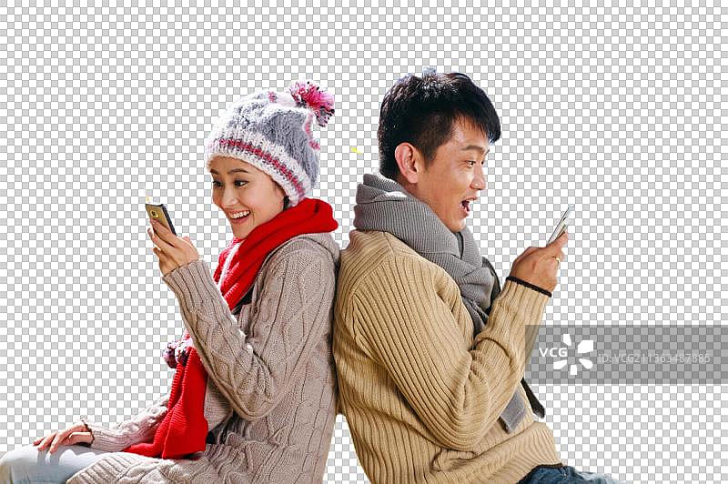 东方夫妇户外郊游图片素材