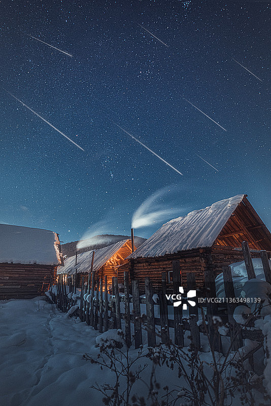 新疆禾木图片素材