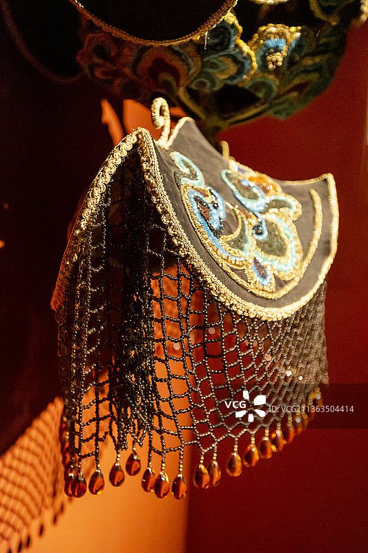 北京故宫敦煌特展：华盖（仿自莫高窟第329窟南壁西侧的菩萨华盖）图片素材