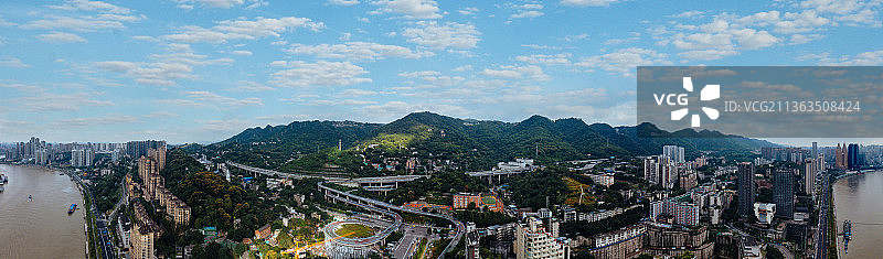 重庆 南岸区 南滨路 东水门大桥 上新街 喜来登 朝天门 湖广会馆图片素材
