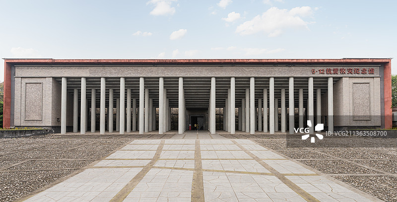 四川成都大邑建川博物馆聚落建筑结构图片素材