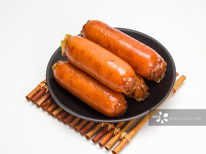 台湾烤肠美食小吃图片素材