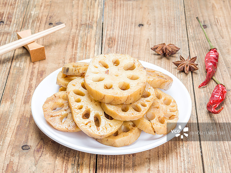 卤藕片美食卤味小吃图片素材