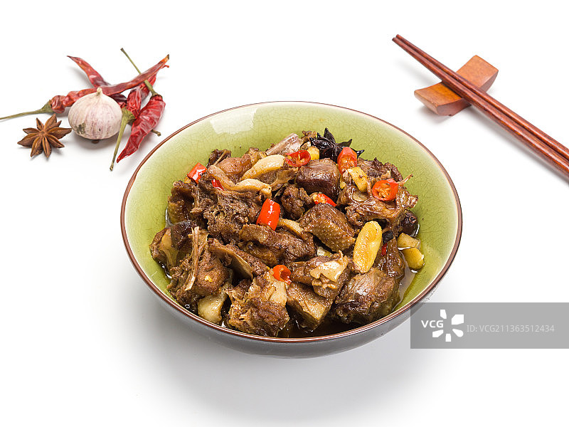 川味干锅鸭图片素材