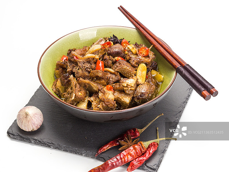 川味干锅鸭图片素材
