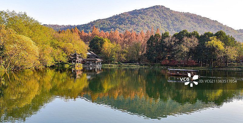 西湖浴鹄湾图片素材