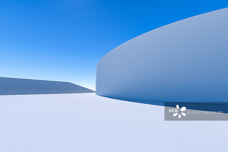 3D现代几何空间背景图片素材