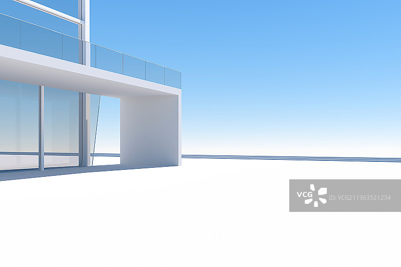 3D现代几何空间背景图片素材