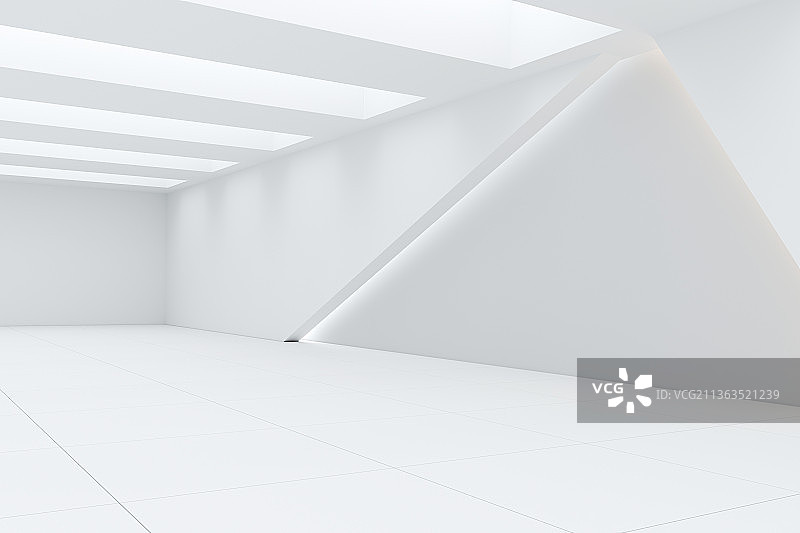 3D现代几何空间背景图片素材