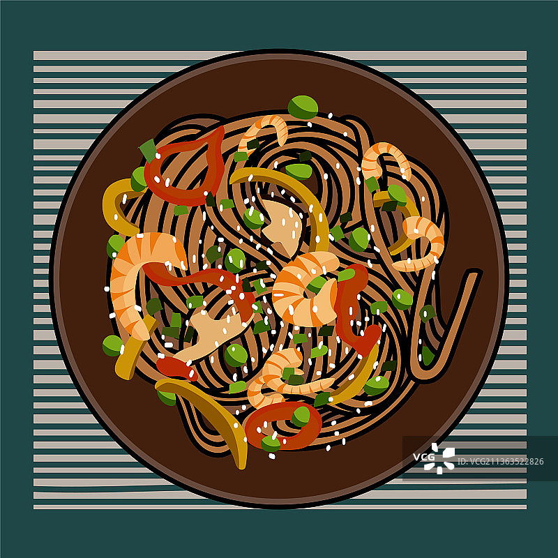 好吃的海鲜面图片素材