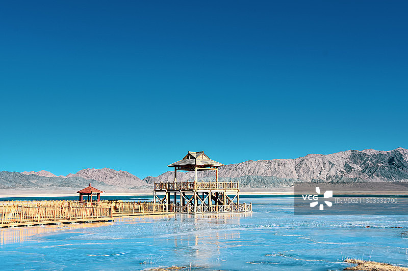 哈密市伊吾焕彩湖图片素材