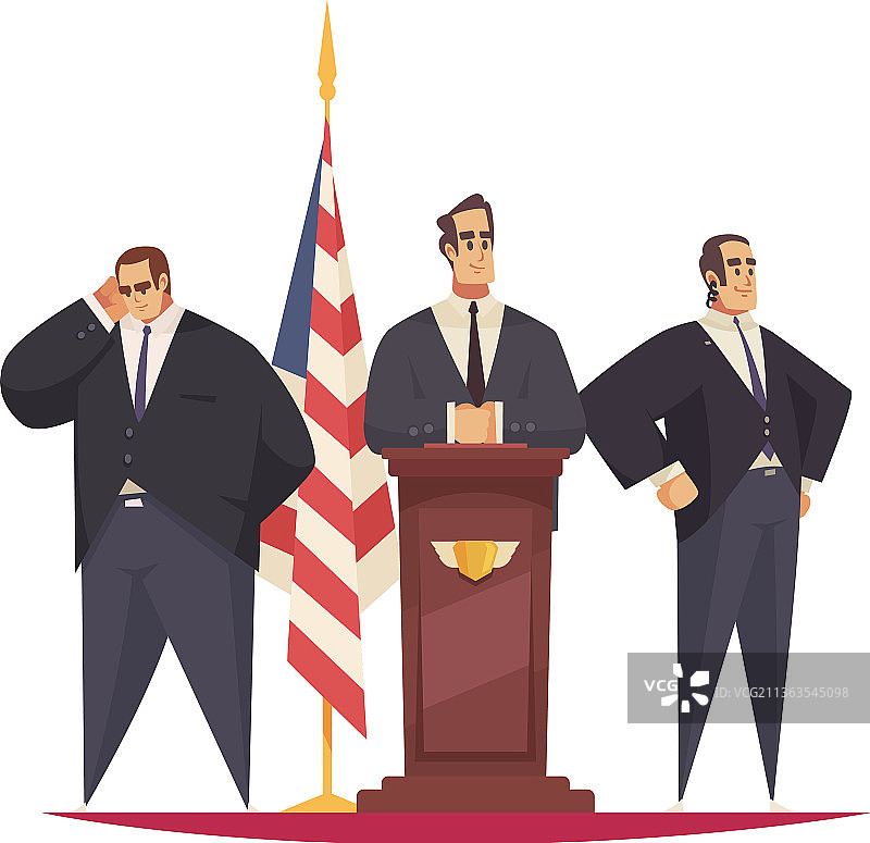 总统与保镖图片素材