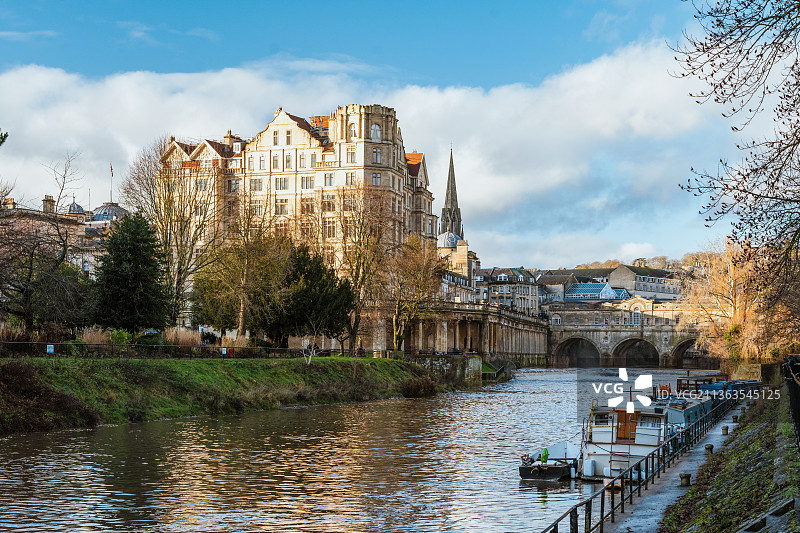 巴斯-pulteney bridge图片素材