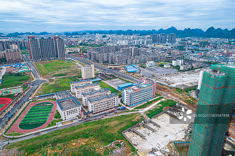 桂林叠彩区八里街城市建筑图片素材