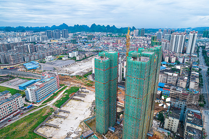 桂林叠彩区八里街城市建筑图片素材