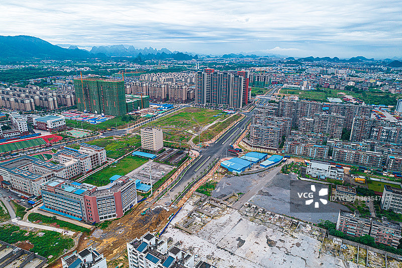 桂林叠彩区八里街城市建筑图片素材