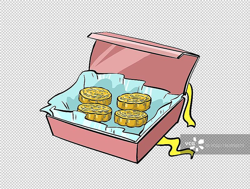 一盒月饼图片素材