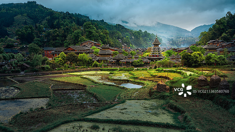 肇兴侗寨图片素材