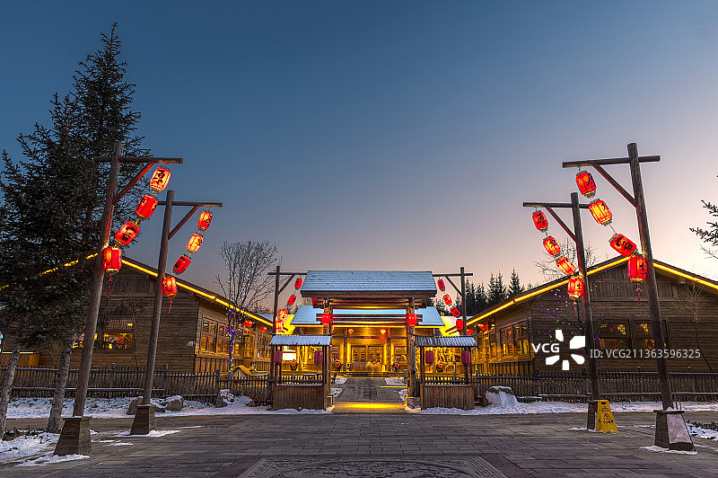 长白山滑雪场图片素材