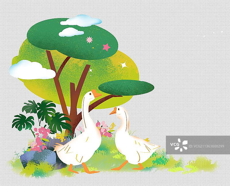 鹅 生态植物环保 自然景色户外风光 山水 中国风旅游环境图片素材