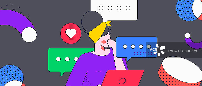 与咨询顾问进行沟通扁平矢量概念运营插画图片素材