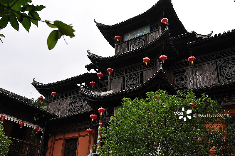 锦里沟美丽风光图片素材