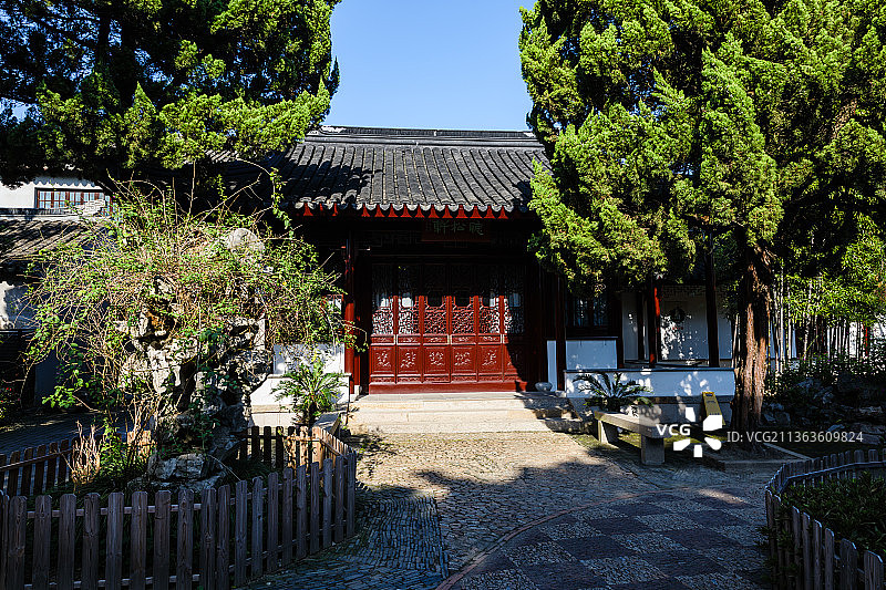 苏州甪直古镇保圣寺图片素材