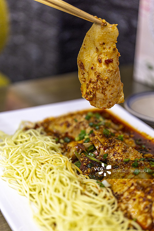 美食川菜大刀白肉蒜泥白肉图片素材