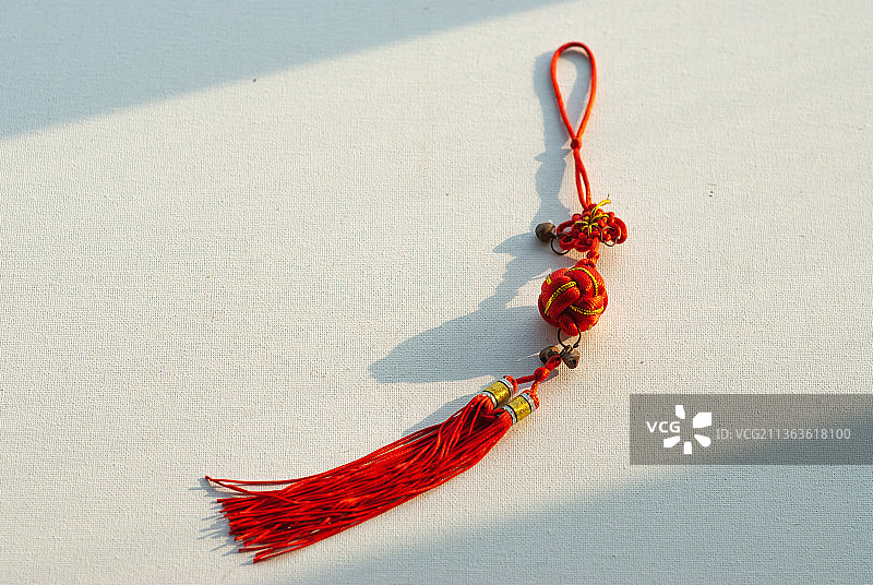 中国幸运结高视角特写图片素材