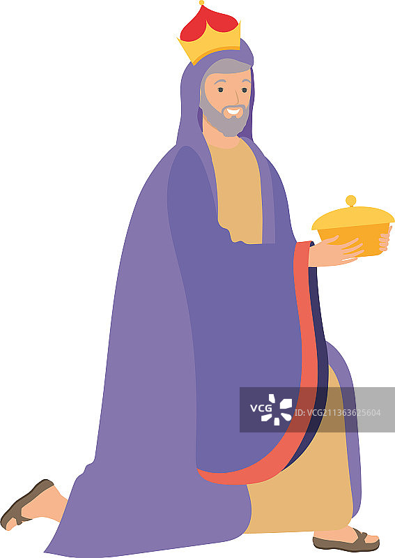 卡斯帕尔跪拜人物图片素材