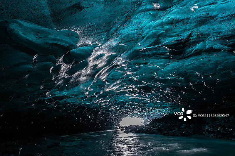 冰岛 蓝冰洞图片素材