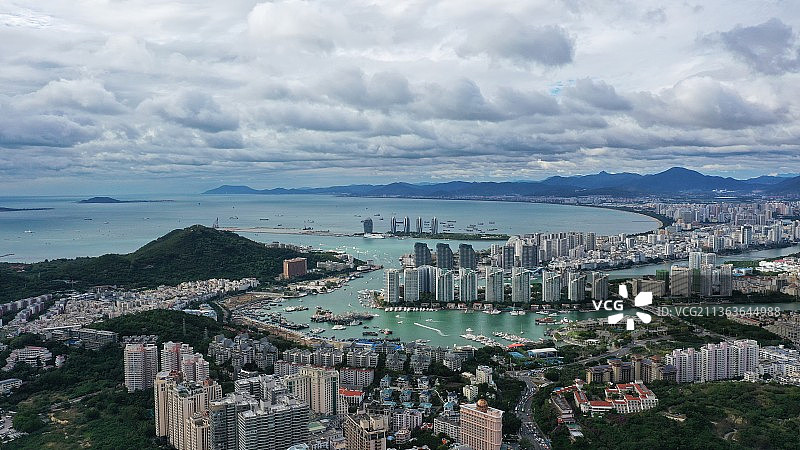 蓝色港湾图片素材