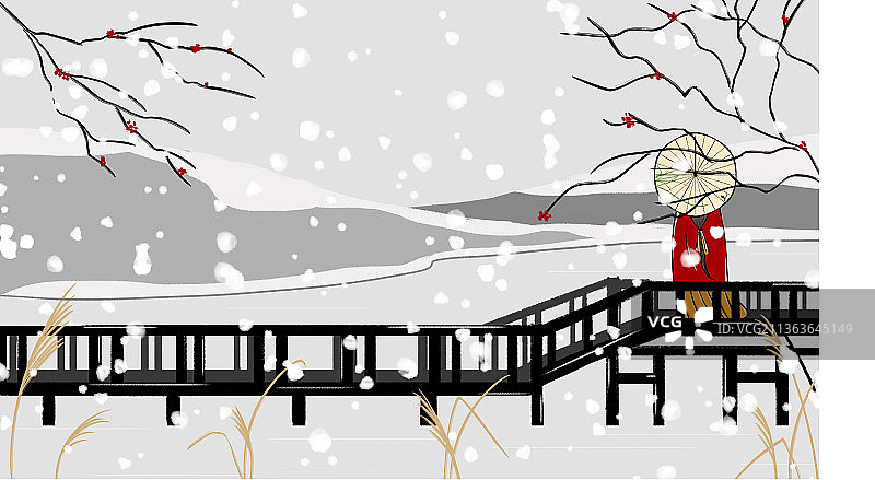 冬季古风图片素材