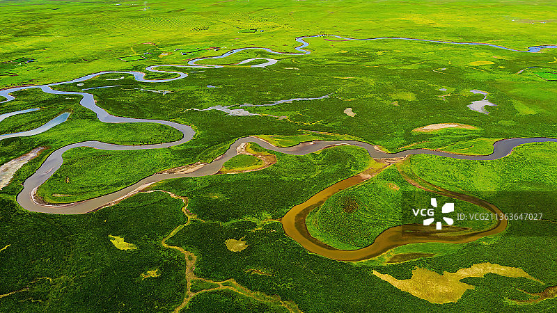 甘肃甘南阿万仓湿地图片素材