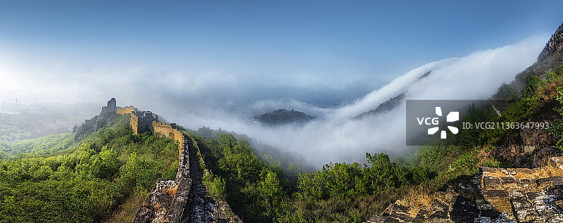 云漫角山 拍摄于河北省秦皇岛市山海关角山长城风景区图片素材