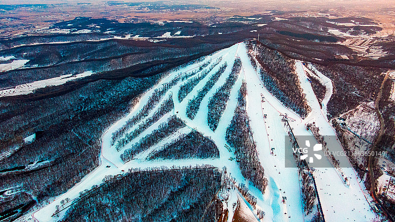 长春庙香山滑雪场图片素材