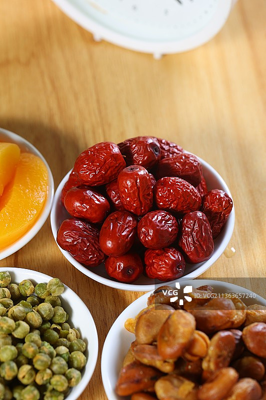 红枣零食小场景拍摄图片素材